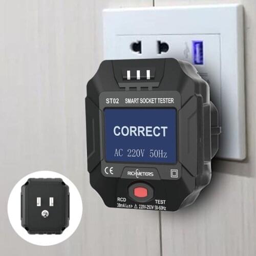 Socket Outlet Tester Circuit Detector Wall Plug Breaker Smart Voltage Finder E5BE