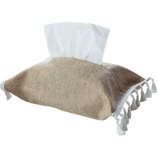 Hotel High-Quality Cotton And Linen Tissue Box Exquisite And Fashionable Hotels Restaurants Offices Tissue Box