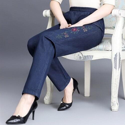 Woman 5XL Straight Jeans Leg Mom High Waisted Plus Size Big denim Jean Baggy Pants Cargo Women Vintage jeans 2020 wholesale