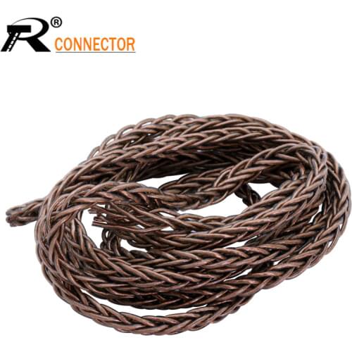 1pc 8 Core 1.2M DIY Earphone Upgrade Cable Enthusiasts Jack MMCX Earphone Pin Plug cable For Shure ED5 SE535 7colors available