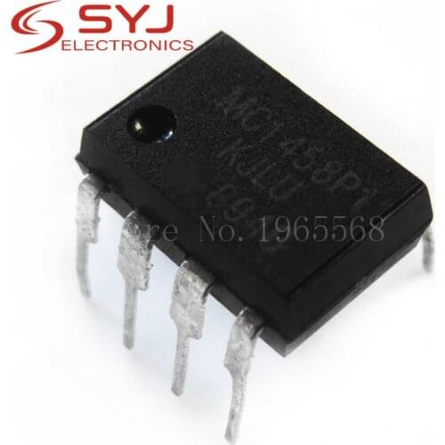 10pcs/lot MC1458P1 MC1458CP MC1458N MC1458 DIP-8 In Stock