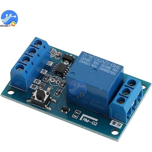 DC 12V Relay Bistable Vehicle Car DIY Switch Self-locking Timer Adjustable Delay Relay Control Board