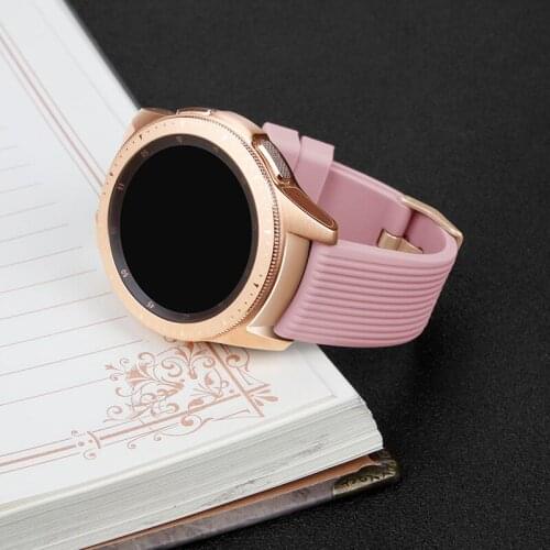 2PCS Carbon Fiber Back Cover Protector Film For Samsung Galaxy Watch Soft Rubber Wrist Band 46mm 42mm For Galaxy Watch Strap