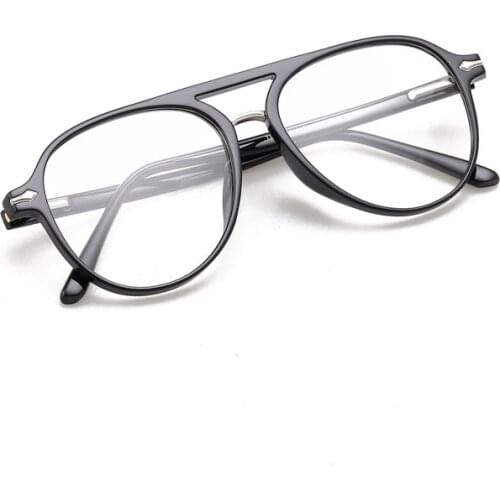 2020 literary glasses frame women easily match the big frame anti-blue glasses Retro glasses frame men