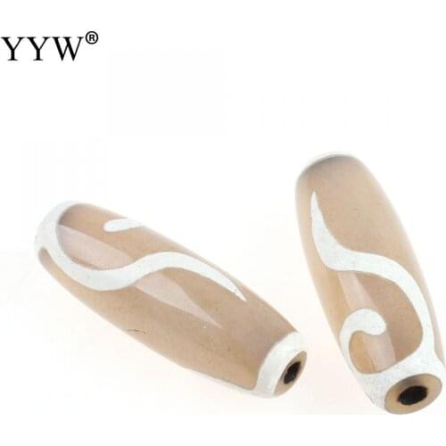 Natural Tibetan Agates Dzi Beads for Handmade Bracelet Neckalce Vintage Oval Accessries DIY Jewelry Making Loose Beads Prayer