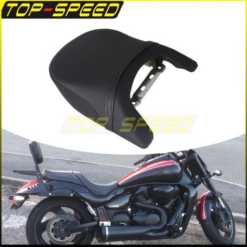 Motorcycle Cruiser Rear Passenger Seat Cover Mount Bracket Rear Cushion Seat for Suzuki Boulevard M109R LT/VZR 1800 Intruder