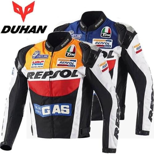 Duhan motorcycle jacket racing Protective Gears Metal Shoulder elbow back full body moto protection armor jackets