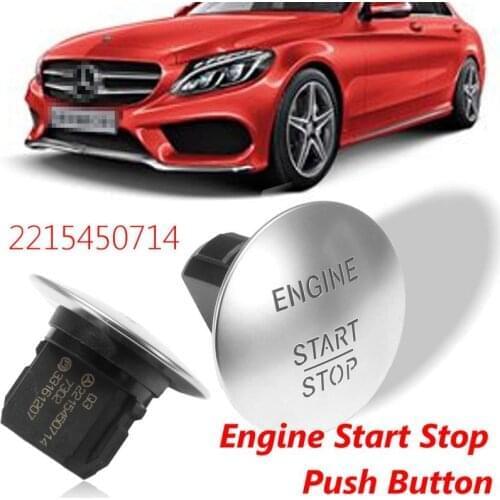 Engine lgnition Start Stop Button Switch For Mercedes Benz One-click Start Keyless Buttons Car Accessories