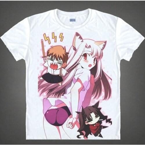 Fate stay night T-shirt kawaii Japanese Anime t-shirt Handmade Manga Shirt Cute Cartoon saber Cosplay shirt 37172409778 tee 679