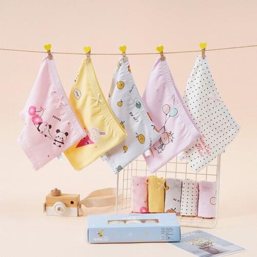 Girls Panties Cotton Underwear Shorts Kids Briefs Clothes Children Pants 5Pcs/Lot
