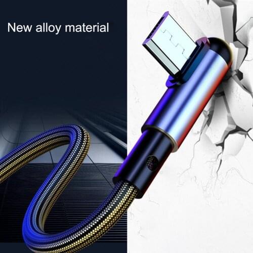 3A Micro USB Cable Data Charging LED Digital Voltage And Current Display Nylon Braided USB Cable Charger For Samsung Xiaomi