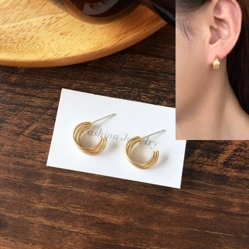 Multi Layers Vogue Small Hoop Earrings Cute Brief New Bohemian Earrings