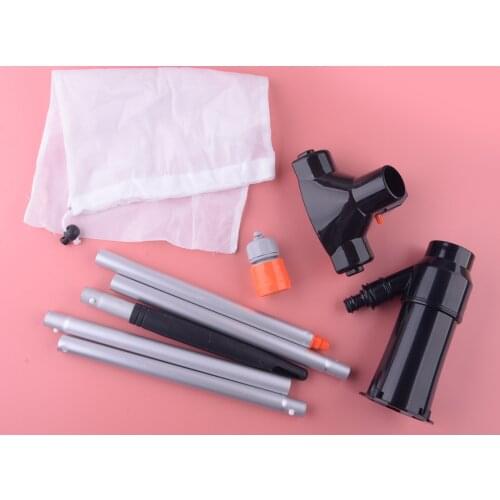 Jet Vacuum Cleaner Cleaning Kit Swimming Pool Hot Tub Spa Jacuzzi Pond Brush Mesh Bag Accessories