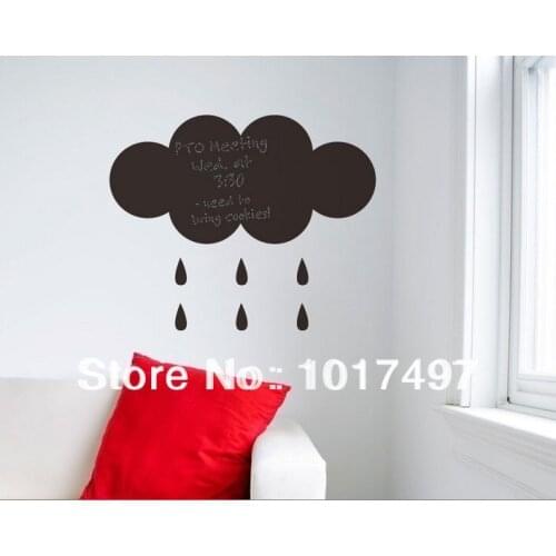 60x45cm Cute Cartoon animal Chalkboard Wall Stickers Removable Vinyl Cloud Decal Stickers For Kids