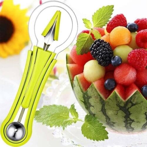 Wonderlife Fruit Carving Knife Watermelon Ball Digging Spoon Steel Fruit Tool Set Practical Kitchen Carving Separator Tool