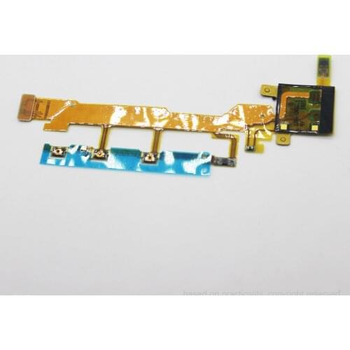 Original Replacement Power Button Flex Cable Microphone Flex For Sony Xperia Z L36H L36 LT36 C6602 C6603 ribbon