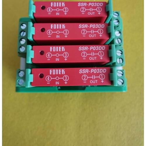 Original imported solid state amplifier Taiwan FOTEK one set SSR-P03N-4P + SSR-P03DD