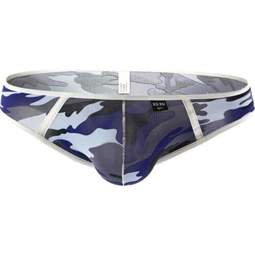 Cross-border EBAY Amazon nylon low waist U convex multi-style optional big bag mens small briefs