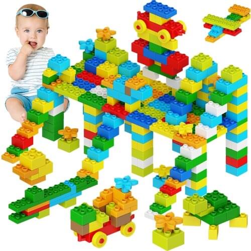 Bulk Sale Creative Big Size DIY Bricks Children Assemble Building Blocks Set Colorful Construction Blocks Educational Toys Gifts