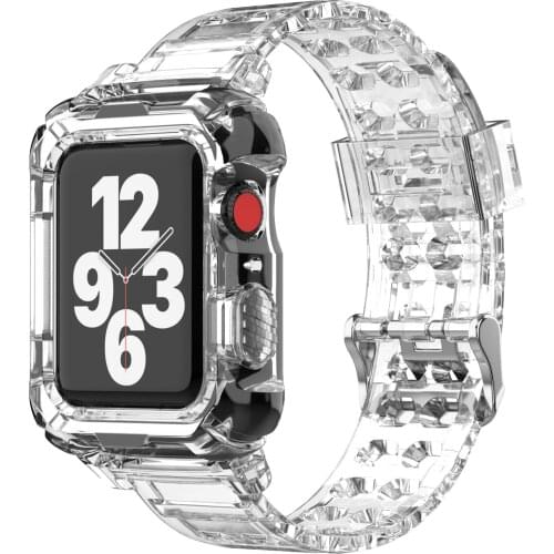 Newest Strap for Apple Watch Band Series 6 SE 5 4 3 Transparent for Iwatch bracelet 38mm 40mm 42mm 44mm Watchband accessories