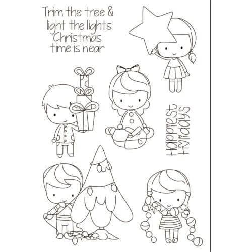 11x16 Boy and girl TBig ice cream ransparent Clear Stamps Silicone Seals for DIY scrapbooking photo album Card Making