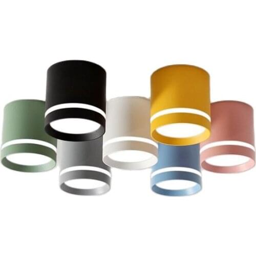 LED Downlight Dimmable 7W 9W 12W Surface Mounted Ceiling Downlight Nordic Spot light for indoor Foyer,Living Room AC110V 220V