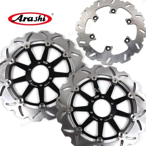 ARASHI For YAMAHA FZR1000 GENESIS CNC Front Rear Brake Rotors Brake Disc FZR 1000 GENESIS 1987-1989 1988 FZR-1000 EXUP XJ1200