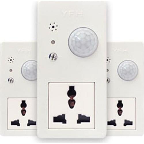 Smart Home Time delay Intelligent Smart Socket Switch Plug Timer Infrared induction and voice control Intelligent Socke