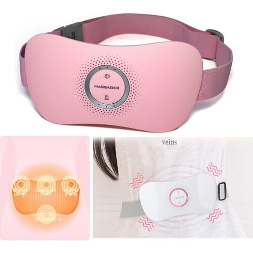 Wireless Infrared Heating Waist Massager Electric Uterus Acupoints Vibrating Palace Belt Lumbar Muscle Menstrual Pain Relaxation