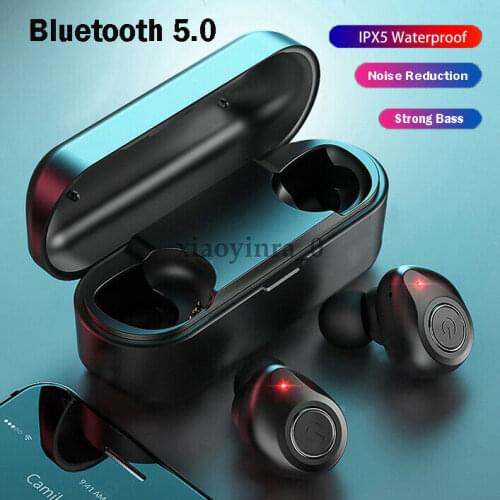 Waterproof Bluetooth 5.0 Earbuds Headphones Wireless Headset Noise Cancelling Dual Dynamic Driver Bass Stereo Call Earbud