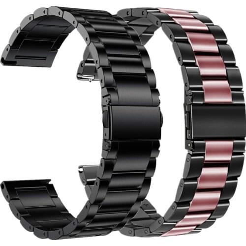 20mm 22mm Strap for Samsung Galaxy Watch Active 2 Band 44mm 40mm Bracelet for Samsung Galaxy Watch 46/42mm Stainless Steel Belt