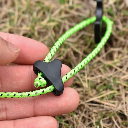 Outdoor rope buckle tent wind rope buckle anti-slip adjustment buckle plastic triangle canopy accessories 1 pieces