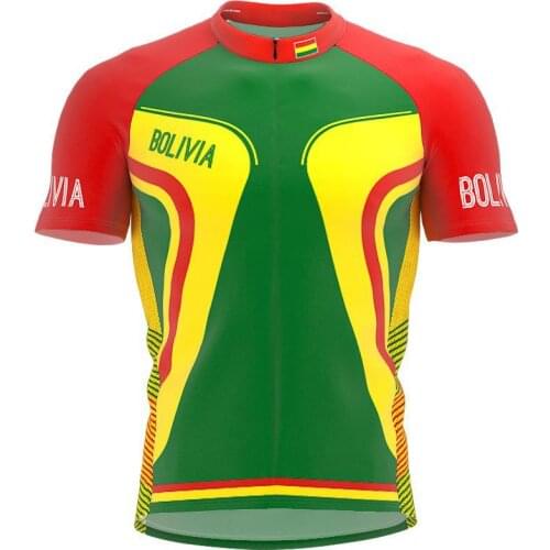 2021 BOLIVIA More Style Men classic cycling team short sleeved bike Road Mountain Clothing Maillot ciclismo outdoor bike jersey