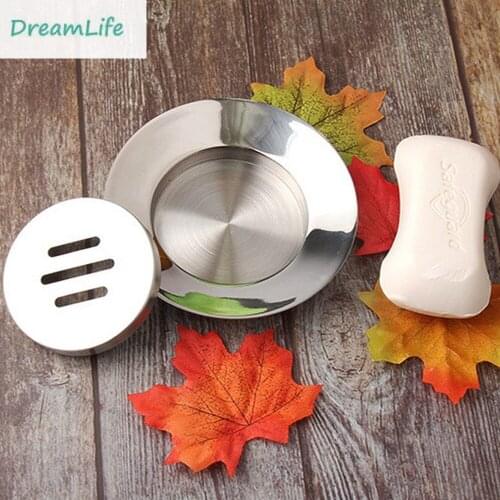 304 stainless steel soap box toilet bathroom soap box creative fashion soap dish round soap tray soap dish drain