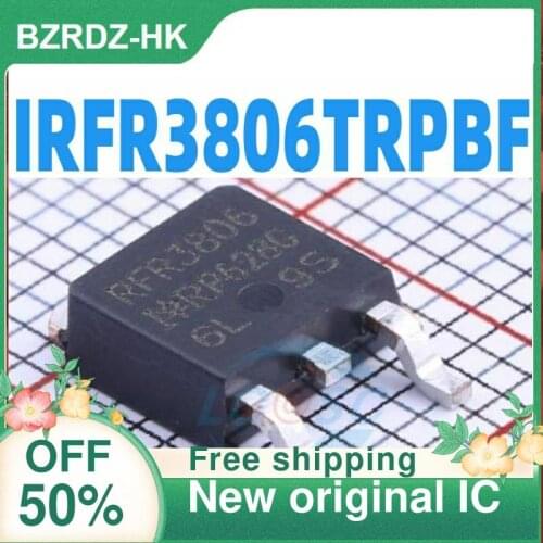 5PCS/lot TO-252-3 60V/43A IRFR3806TR IRFR3806TRPBF nuevo original