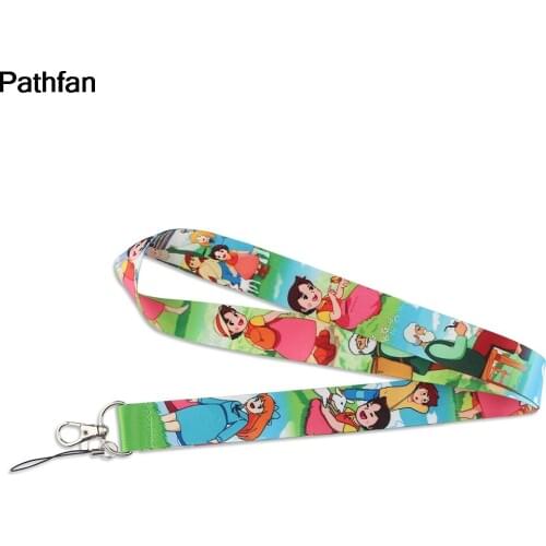 A3992 Patchfan Cartoon Girls Keychain Phone Lanyard Neck Strap for Keys ID Card Mobile Phone Lanyards