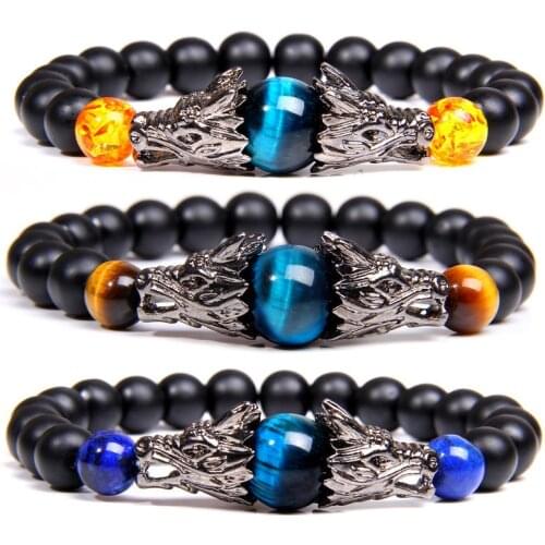 Dragon mens accessoires braslet for women bracelete feminino pulseras mujer moda 2020 men bracelets natural stone beads armband