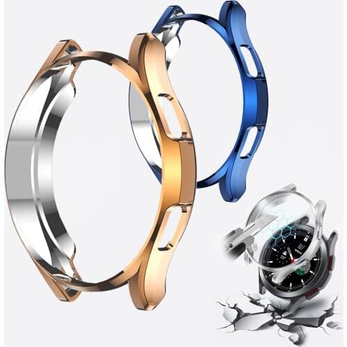Protector Case for samsung Galaxy watch 46mm/42mm Gear S3 Frontier watch 3 45mm 41mm TPU plated All-Around protective Cover