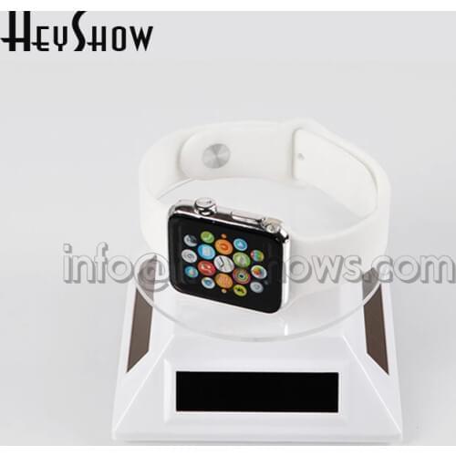 10Pcs 360 Degree Rotation Phone Display Stand Salar Power Acrylic Watch Accessories Holder Rotation Jewelry Support Turn Base