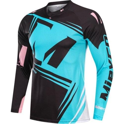 Mieyco Mens Downhill Jerseys Racing Mountain Bike MTB Shirts Offroad DH Motorcycle Jersey Motocross Sportswear Clothing Shirt