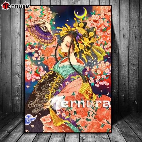 Geisha 5D DIY Diamond Embroidery Japanese classical woman Wall Sticker Full Square round diamond painting Mosaic Handmade decor