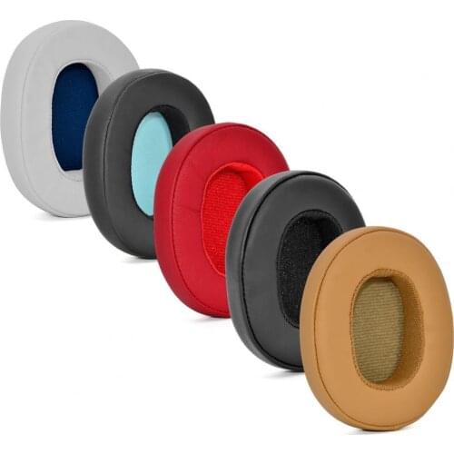 Red Black Replacement Earpads Ear Pads Cushions Foam Leather Cover For Skull-candy Hesh3, Hesh 3, Crusher Wireless Headphones