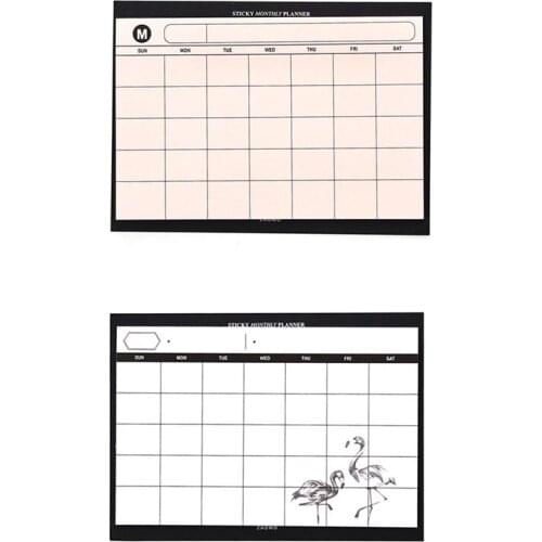 Creative Simple Desktop Schedule Tearable Month Plan Notebook Work Efficiency Summary Plan Memo Pad