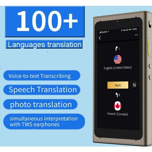 Langogo Summit Instant Two-Way Multi Language Translator Device for Exam Real-Time Pocket Traductor Voice Offline Business