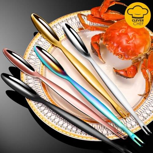 Multi Function Lobster Crab Needle Stainless Steel Walnut Needle Fruit Fork Kitchen Gadgets Seafood Tools