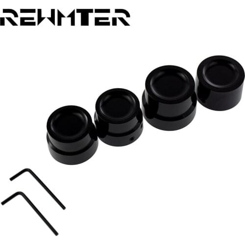 Motorcycle Black CNC Aluminum RC Front+Rear Axle Cover Cap Nut For Harley Sportster XL 883 1200 Accesorios Para Moto Lug Nuts