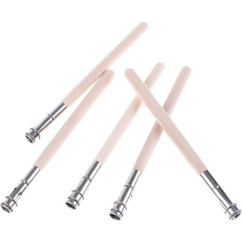 Hot 5Pcs Pencil Extender Wooden Adjustable Lengthener Holder Painting Drawing Tool