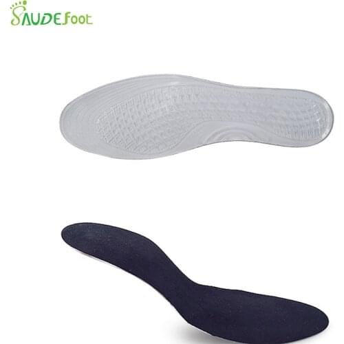 Insoles Non-slip Cushion Gel Arch Support Massage Orthotics Relieve Fatigue High Heel Shoe Pad Thickness Free Cutting