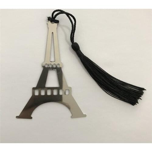 Newest Mini Silver Metal Bookmark with White Silk Tassel Baby Shower Favor Gifts Wedding Favors Bookmark Gifts 20Pcs/Lot