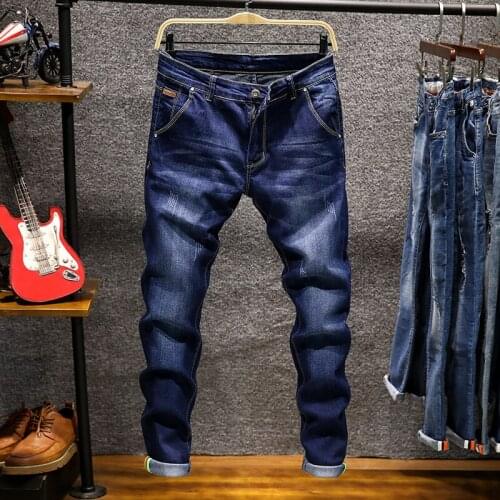 New Fashion Brand Boutique Stretch Casual Mens Jeans Skinny Jeans Men Straight Mens Denim Jeans Male Stretch Trouser Pants